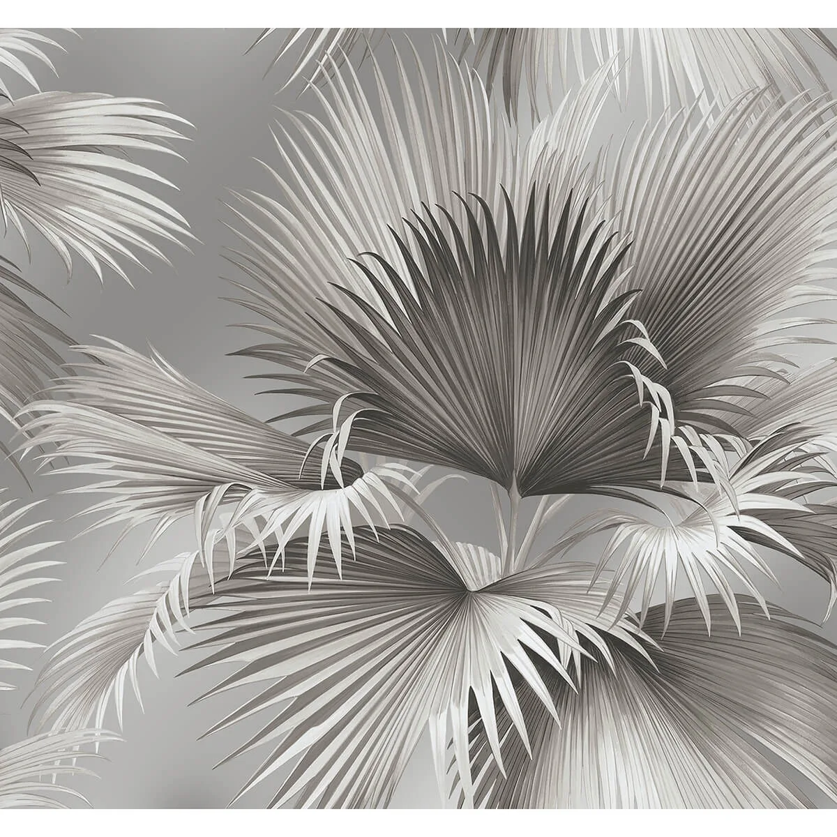 A-Street Prints Summer Palm wallpaper, color Platinum, SKU 2927-81908