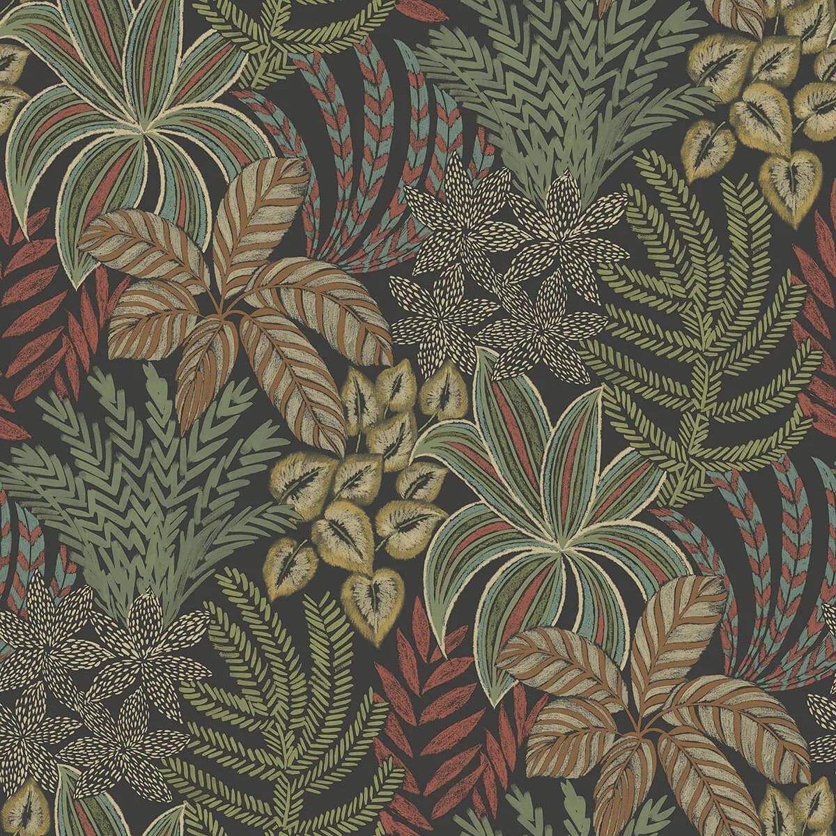A-Street Prints Sumner wallpaper, color Black, SKU 2970-13902