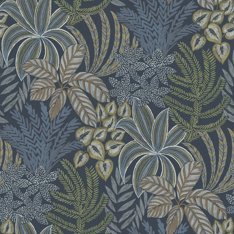 A-Street Prints Sumner wallpaper, color Navy, SKU 2970-13904