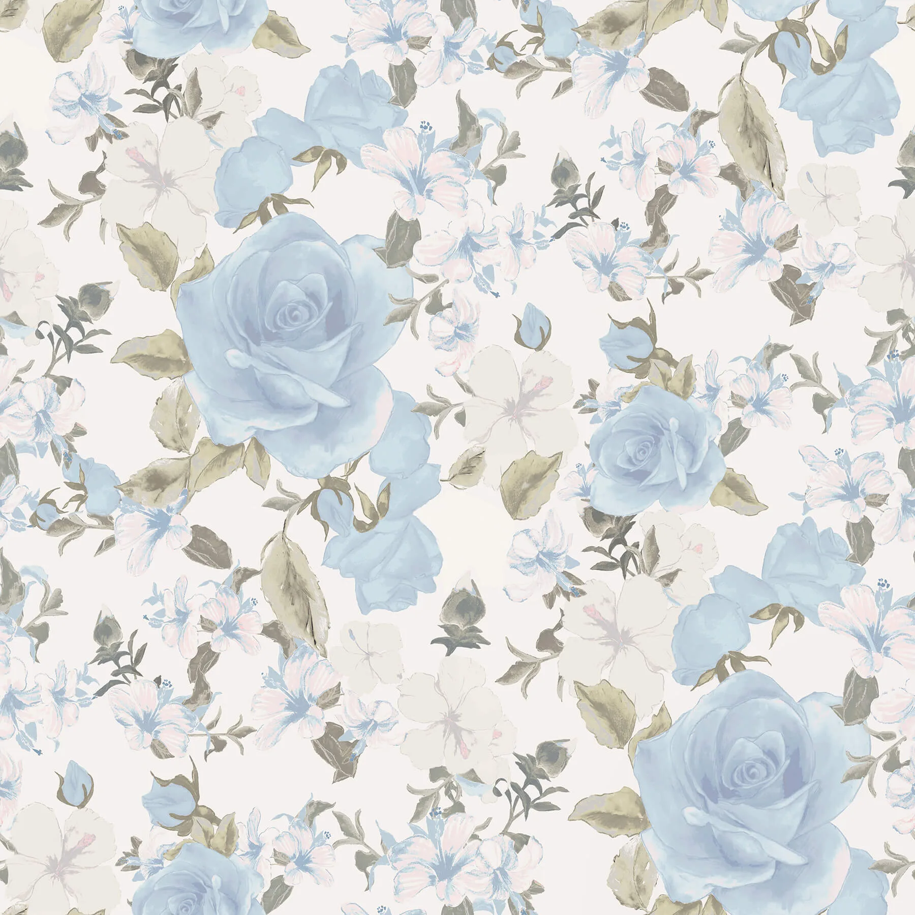 A-Street Prints Sunset Harbor Rose wallpaper, color Bella Lina Blue, SKU AST4656