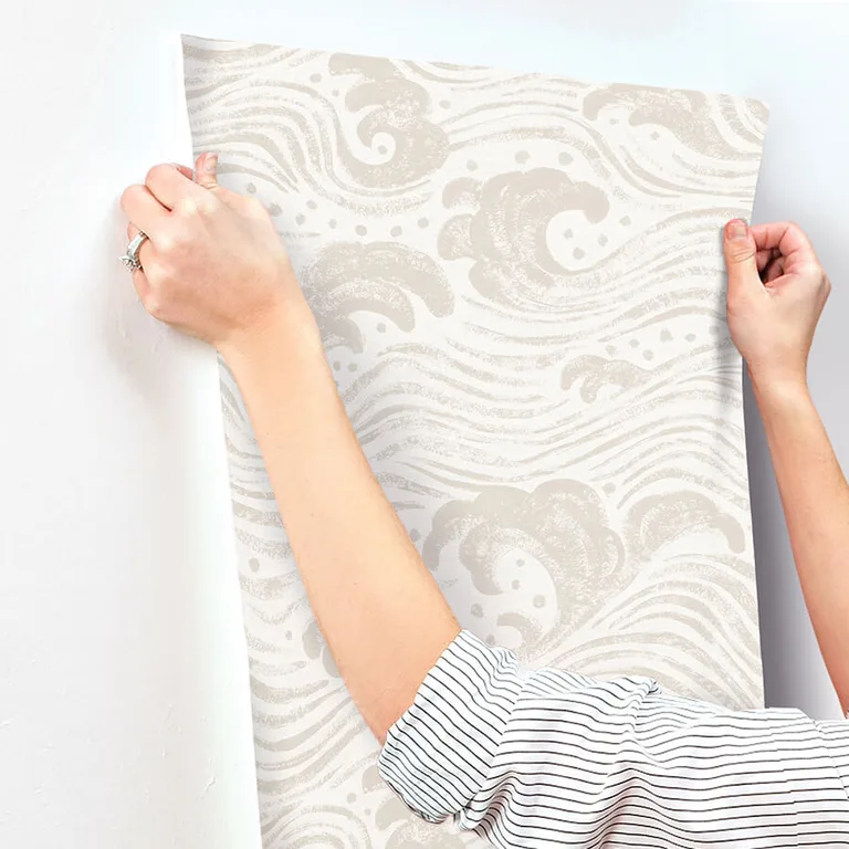 A-Street Prints Swell wallpaper, color Beige, SKU 4172-27508