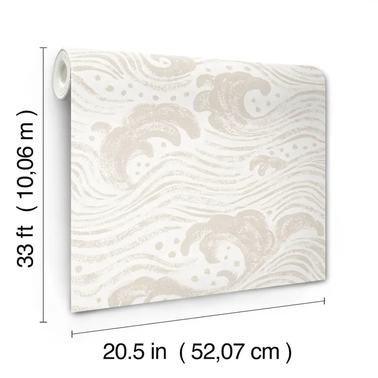 A-Street Prints Swell wallpaper, color Beige, SKU 4172-27508