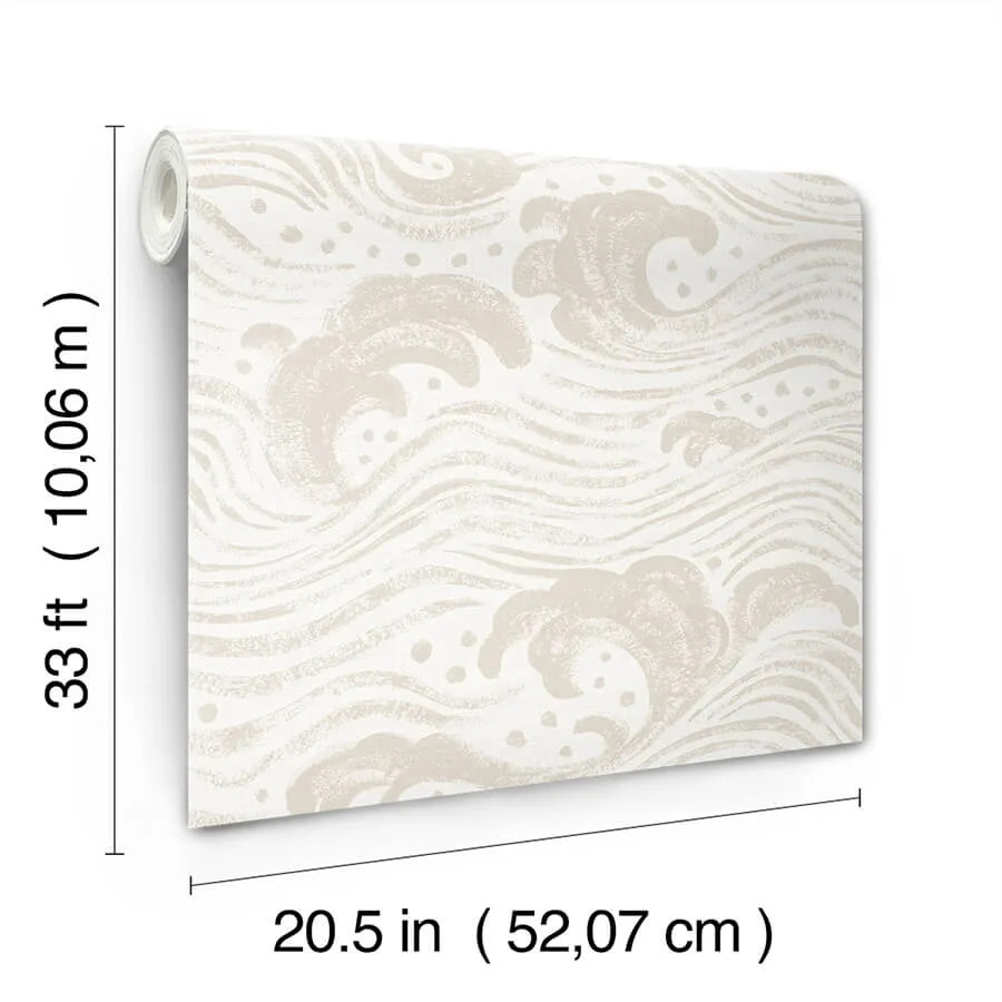A-Street Prints Swell - Beige Wallpaper | Buy Online A-Street Prints Swell wallpaper, color Beige, SKU 4172-27508