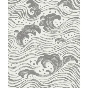 A-Street Prints Swell wallpaper, color Charcoal, SKU 4172-27510