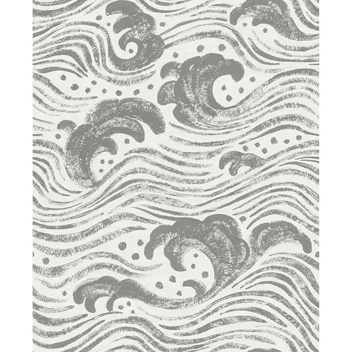 A-Street Prints Swell wallpaper, color Charcoal, SKU 4172-27510