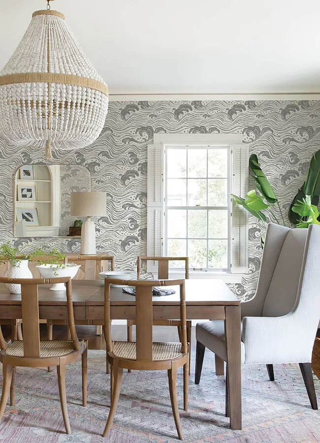 A-Street Prints Swell wallpaper, color Charcoal, SKU 4172-27510