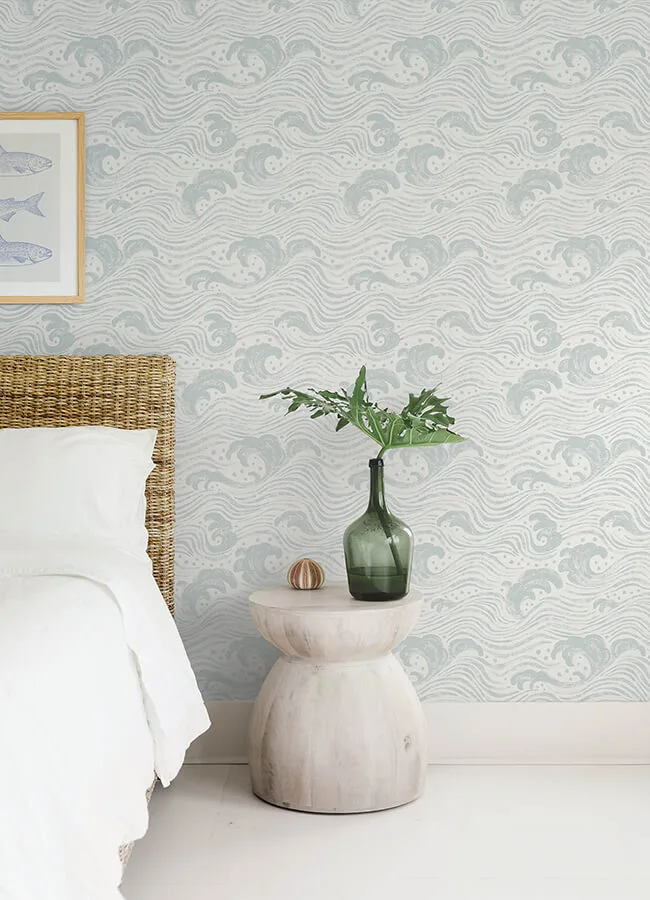 A-Street Prints Swell - Light Blue Wallpaper | Buy Online A-Street Prints Swell wallpaper, color Light Blue, SKU 4172-27509