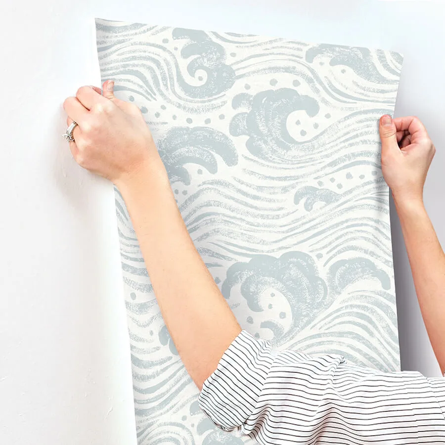 A-Street Prints Swell - Light Blue Wallpaper | Buy Online A-Street Prints Swell wallpaper, color Light Blue, SKU 4172-27509