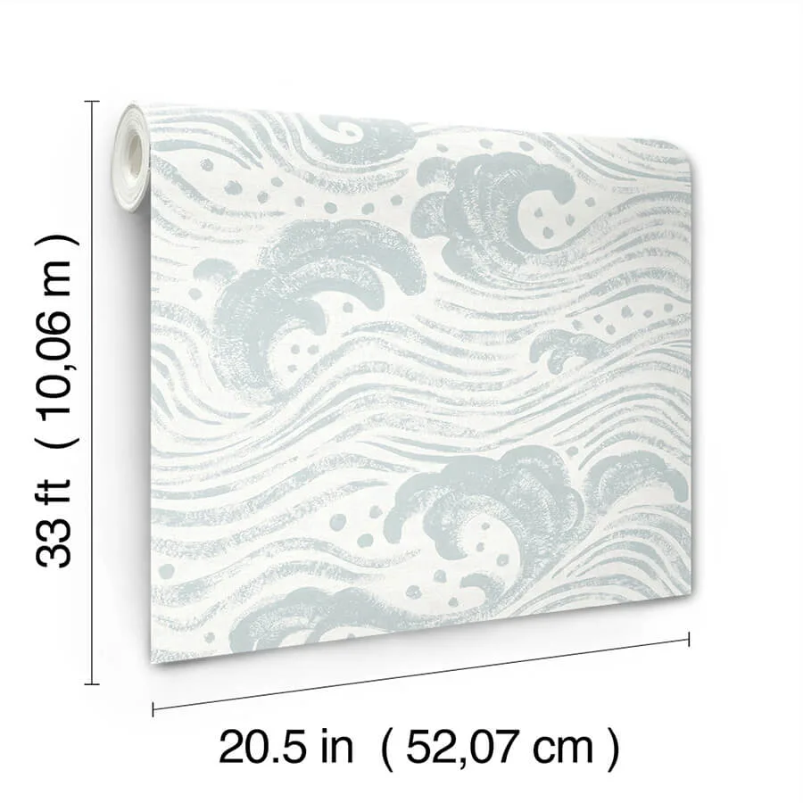 A-Street Prints Swell - Light Blue Wallpaper | Buy Online A-Street Prints Swell wallpaper, color Light Blue, SKU 4172-27509