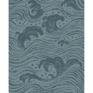 A-Street Prints Swell wallpaper, color Teal, SKU 4172-27511