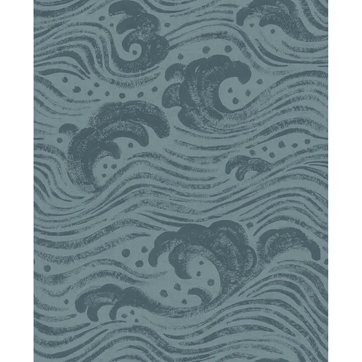 A-Street Prints Swell wallpaper, color Teal, SKU 4172-27511