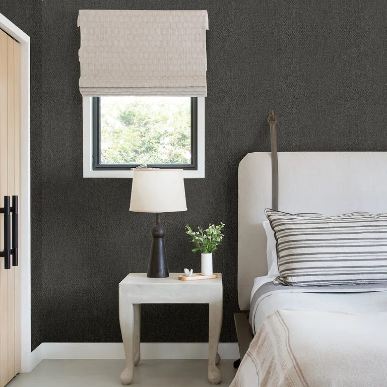 A-Street Prints Sydney wallpaper, color Charcoal, SKU 2971-86305