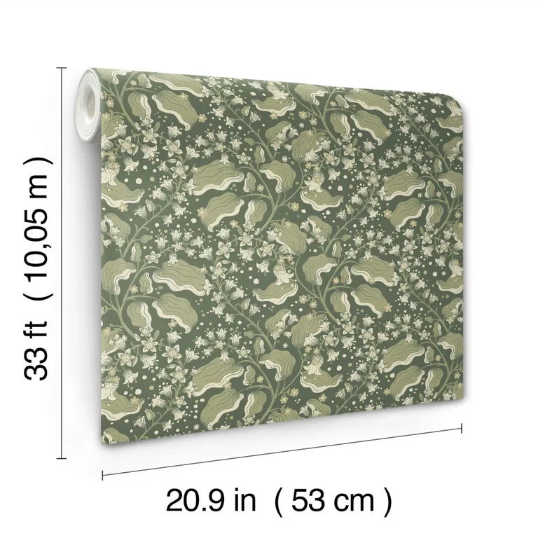 A-Street Prints Syren wallpaper, color Evergreen, SKU 4201-48026