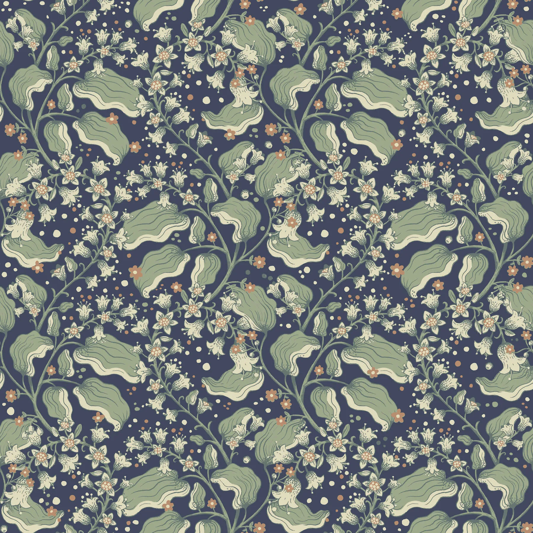 A-Street Prints Syren wallpaper, color Navy, SKU 4201-48027