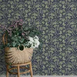 A-Street Prints Syren - Navy Wallpaper | Buy Online A-Street Prints Syren wallpaper, color Navy, SKU 4201-48027