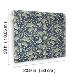 A-Street Prints Syren - Navy Wallpaper | Buy Online A-Street Prints Syren wallpaper, color Navy, SKU 4201-48027