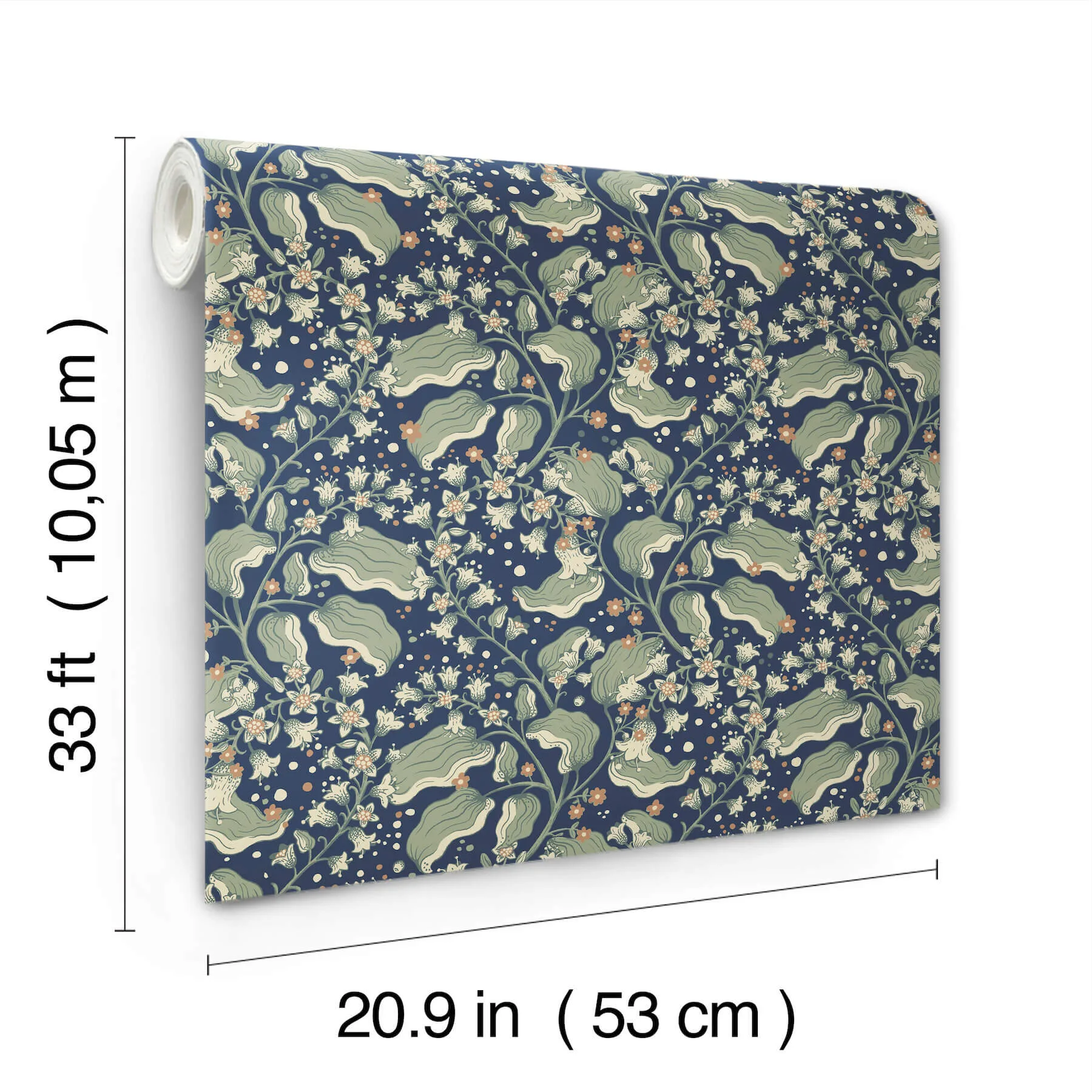 A-Street Prints Syren - Navy Wallpaper | Buy Online A-Street Prints Syren wallpaper, color Navy, SKU 4201-48027