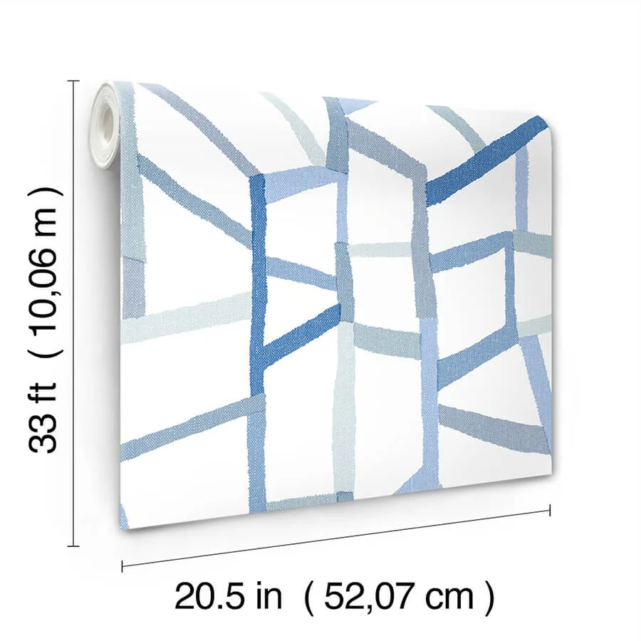 A-Street Prints Tate wallpaper, color Blue, SKU 4135-25849