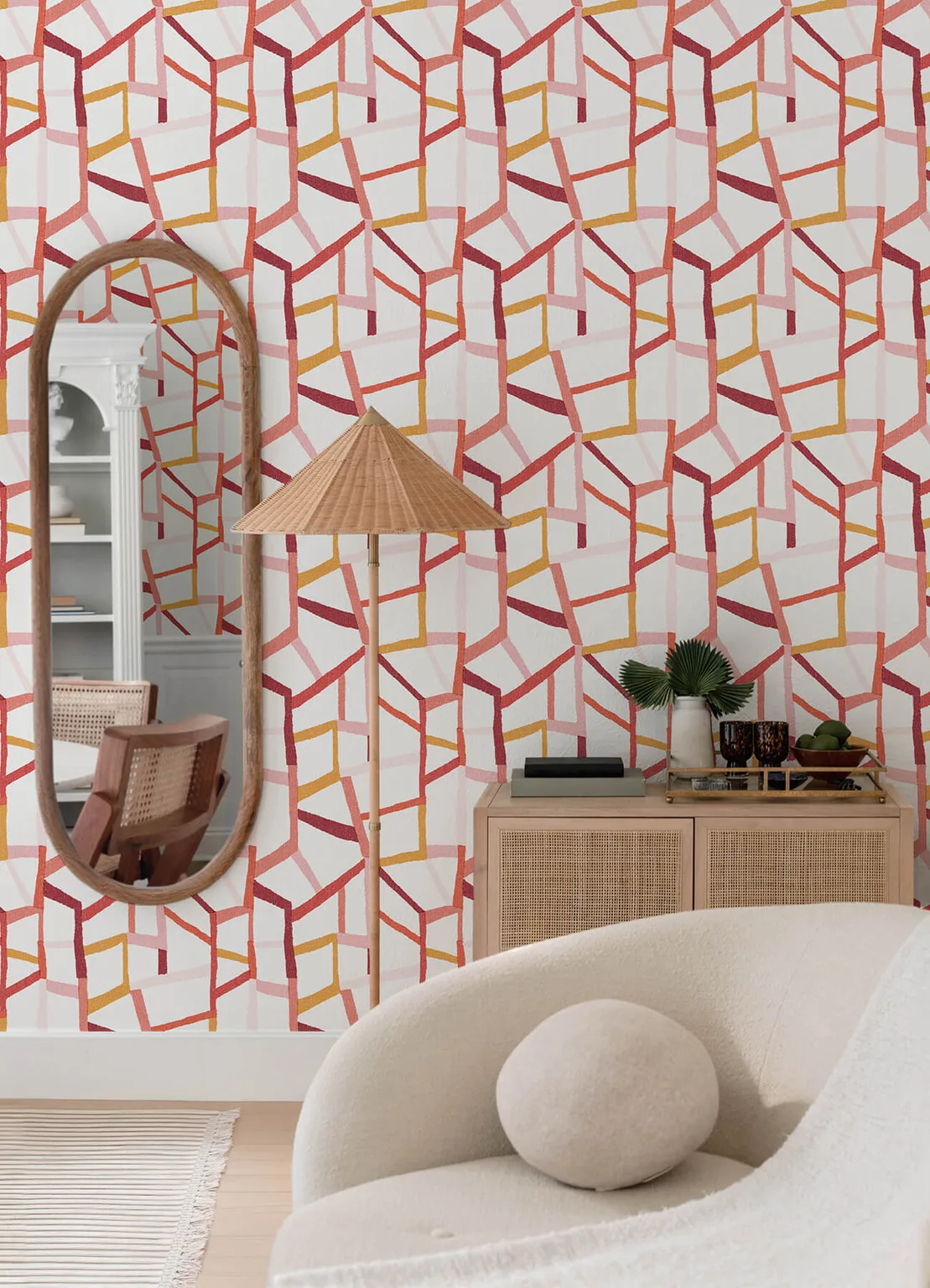 A-Street Prints Tate wallpaper, color Pink, SKU 2903-25846