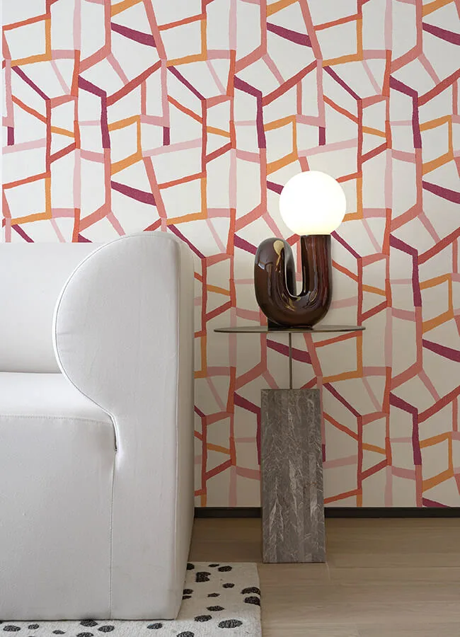 A-Street Prints Tate - Pink Wallpaper | Buy Online A-Street Prints Tate wallpaper, color Pink, SKU 4135-25846