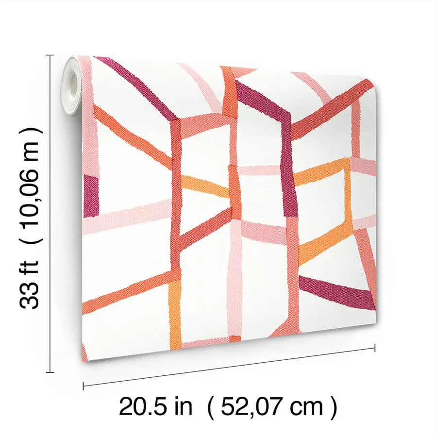 A-Street Prints Tate - Pink Wallpaper | Buy Online A-Street Prints Tate wallpaper, color Pink, SKU 4135-25846