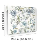 A-Street Prints Teonna - Blue Wallpaper | Buy Online A-Street Prints Teonna wallpaper, color Blue, SKU 4147-27398