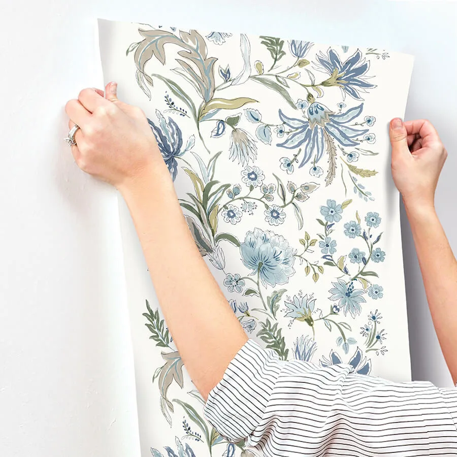 A-Street Prints Teonna - Blue Wallpaper | Buy Online A-Street Prints Teonna wallpaper, color Blue, SKU 4147-27398