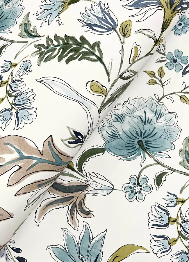 A-Street Prints Teonna - Blue Wallpaper | Buy Online A-Street Prints Teonna wallpaper, color Blue, SKU 4147-27398
