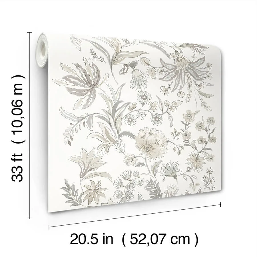 A-Street Prints Teonna - Light Grey Wallpaper | Buy Online A-Street Prints Teonna wallpaper, color Light Grey, SKU 4147-27400