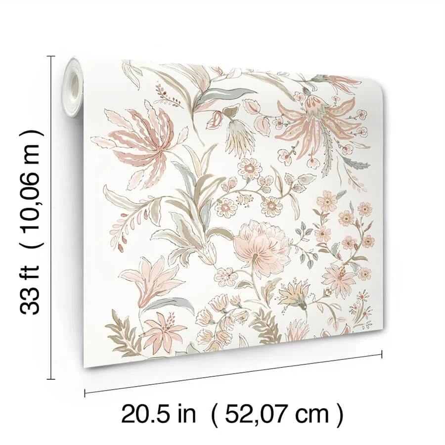 A-Street Prints Teonna - Light Pink Wallpaper | Buy Online A-Street Prints Teonna wallpaper, color Light Pink, SKU 4147-27399