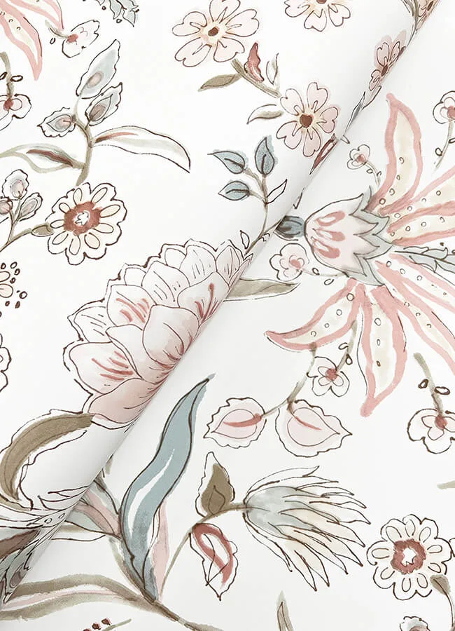 A-Street Prints Teonna - Light Pink Wallpaper | Buy Online A-Street Prints Teonna wallpaper, color Light Pink, SKU 4147-27399