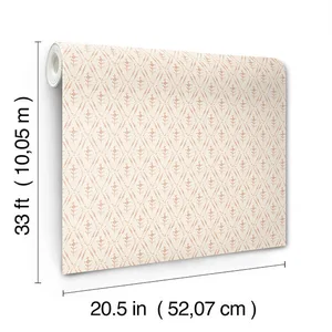 A-Street Prints Tillie wallpaper, color Blush, SKU 4173-27670