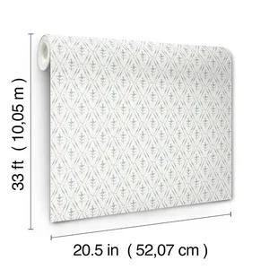 A-Street Prints Tillie wallpaper, color Blue, SKU 4173-27671
