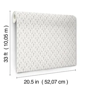 A-Street Prints Tillie wallpaper, color Grey, SKU 4173-27672