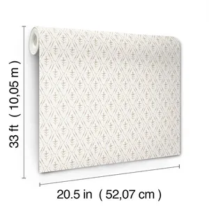 A-Street Prints Tillie wallpaper, color Taupe, SKU 4173-27673