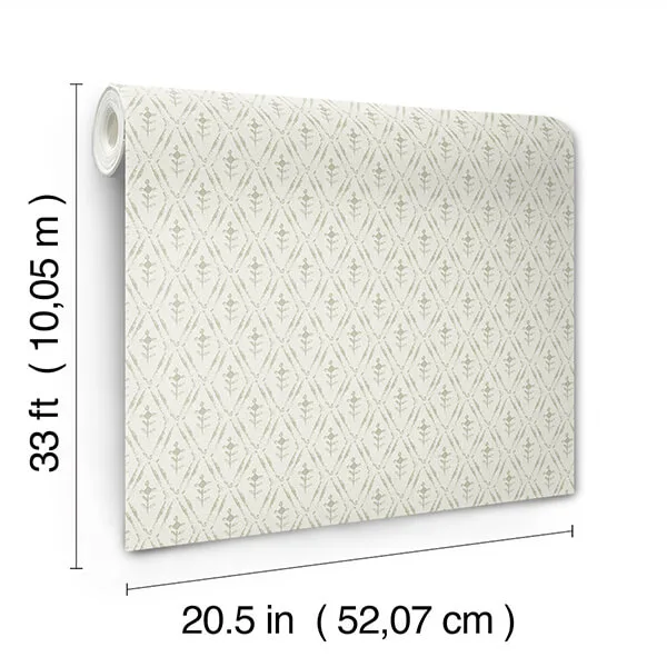 A-Street Prints Tillie - Sage Wallpaper | Buy Online A-Street Prints Tillie wallpaper, color Sage, SKU 4173-27674