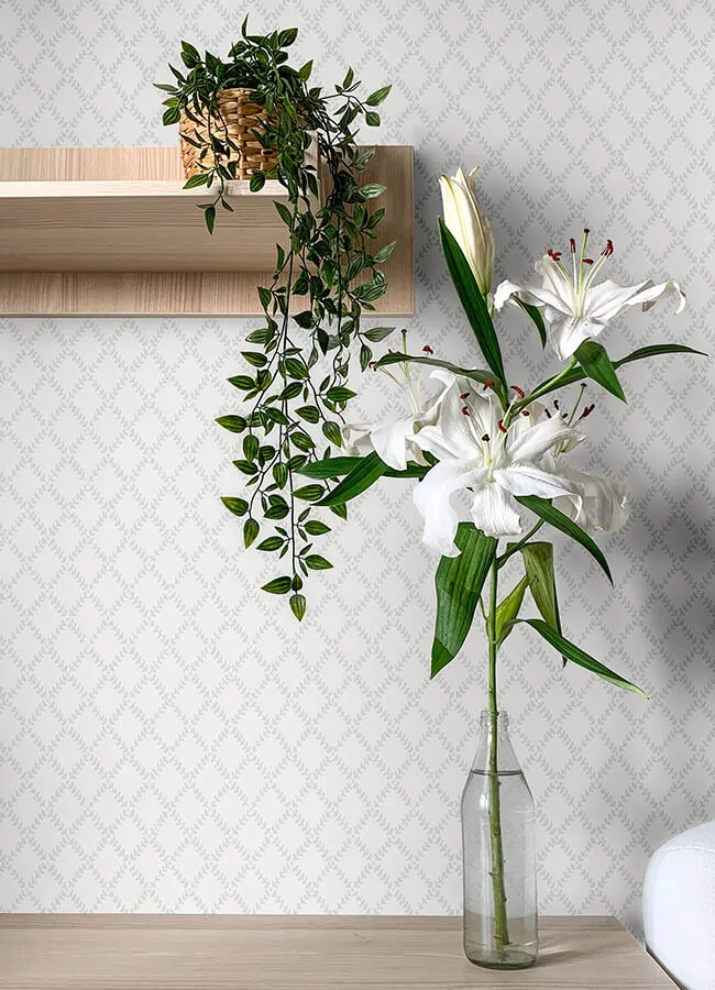 A-Street Prints Trevor wallpaper, color White, SKU 4143-34001