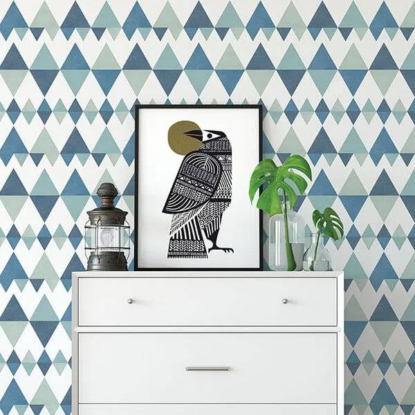 A-Street Prints Trilogy wallpaper, color Blue, SKU 2821-25129