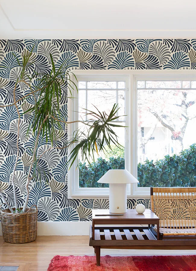 A-Street Prints Trousdale wallpaper, color Dark Blue, SKU 4034-72124