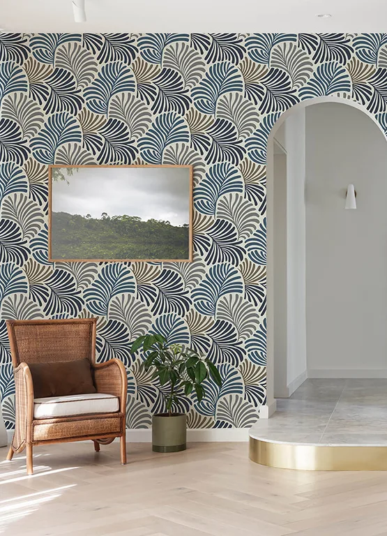 A-Street Prints Trousdale wallpaper, color Dark Blue, SKU 4034-72124