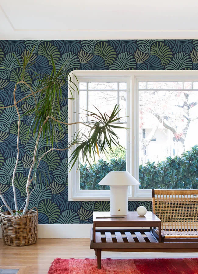 A-Street Prints Trousdale wallpaper, color Navy, SKU 4034-72125