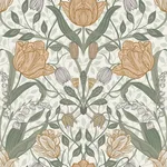 A-Street Prints Tulipa - Green Wallpaper | Buy Online A-Street Prints Tulipa wallpaper, color Green, SKU 2948-33006