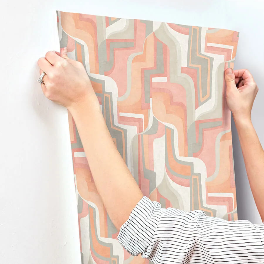 A-Street Prints Tulum - Coral Wallpaper | Buy Online A-Street Prints Tulum wallpaper, color Coral, SKU 4135-72701