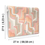 A-Street Prints Tulum - Coral Wallpaper | Buy Online A-Street Prints Tulum wallpaper, color Coral, SKU 4135-72701