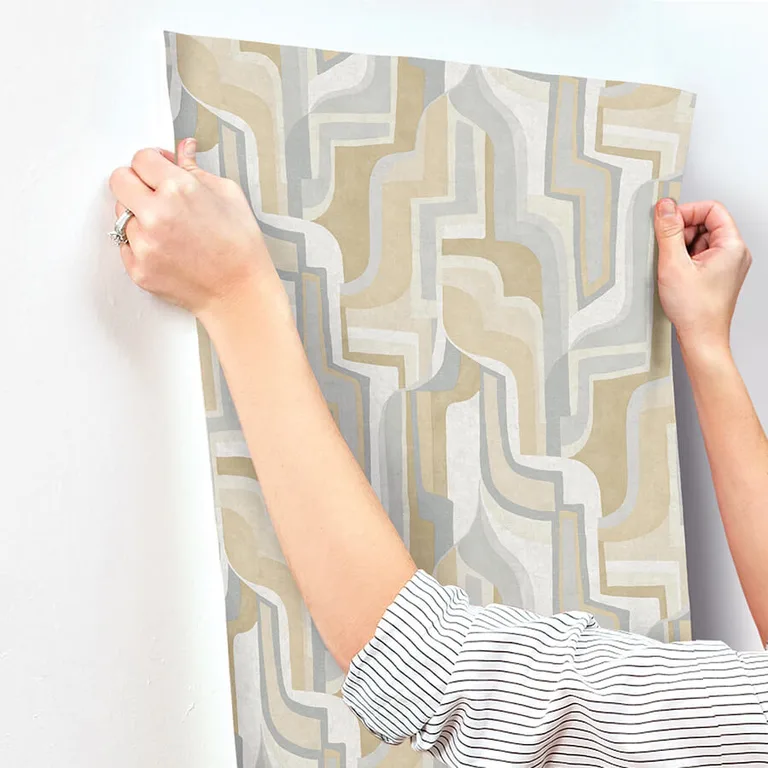 A-Street Prints Tulum wallpaper, color Khaki, SKU 4135-72703
