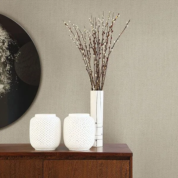 A-Street Prints Tweed wallpaper, color Taupe, SKU 2782-24559