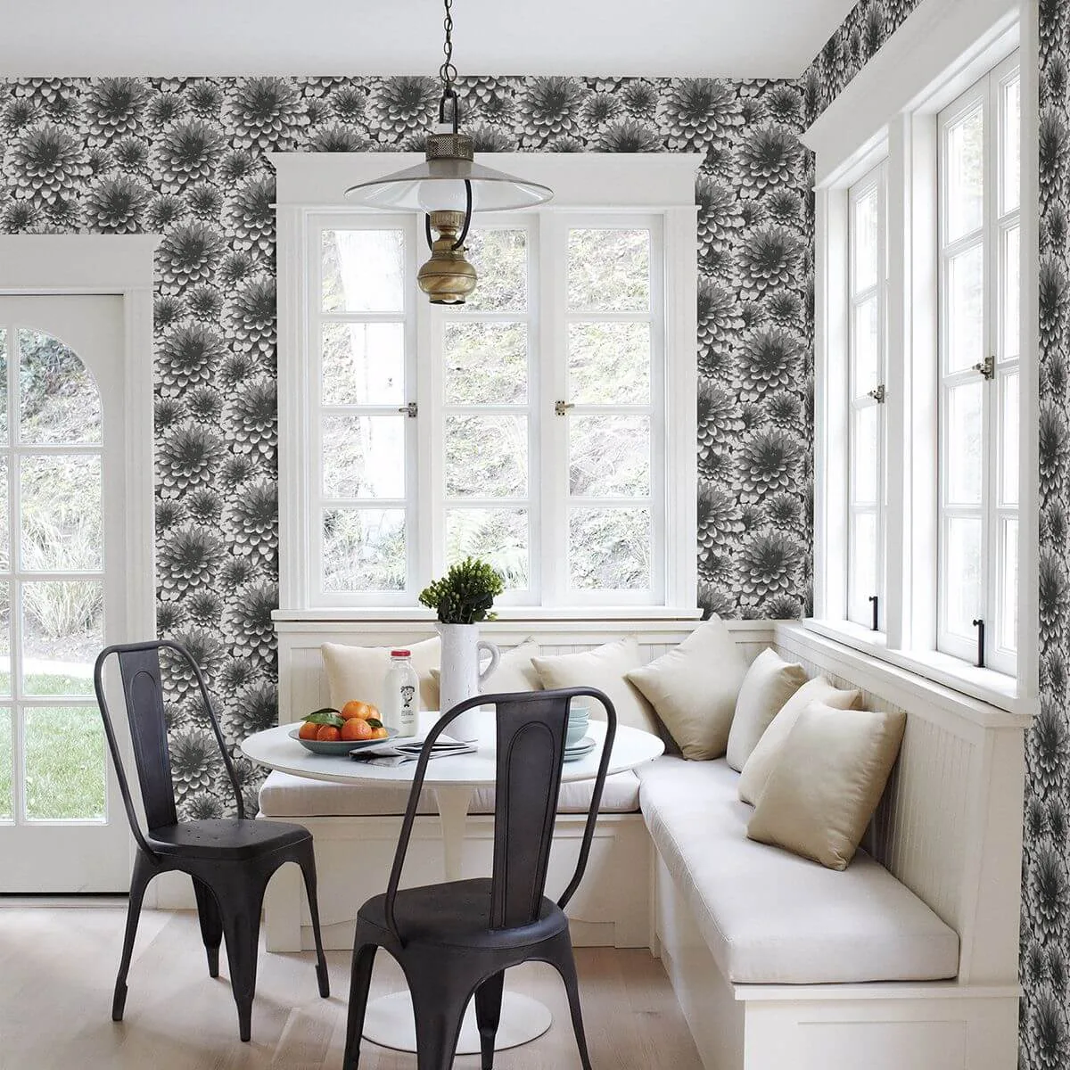 A-Street Prints Umbra wallpaper, color Charcoal, SKU 2861-87518