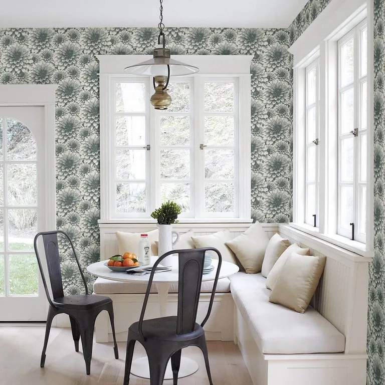 A-Street Prints Umbra wallpaper, color Teal, SKU 2861-87520