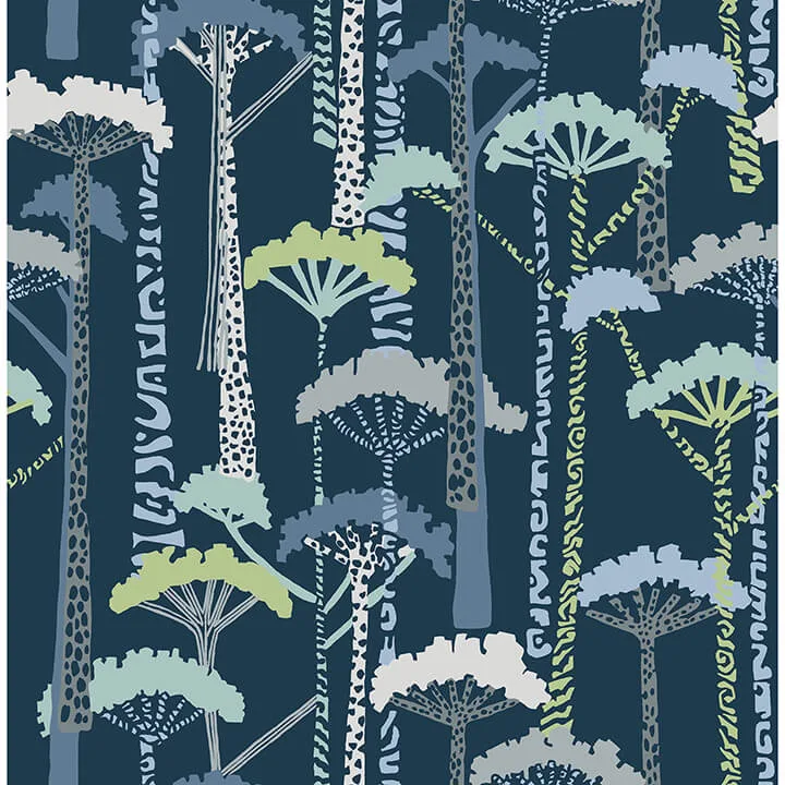 A-Street Prints Unify wallpaper, color Indigo, SKU 4146-27208