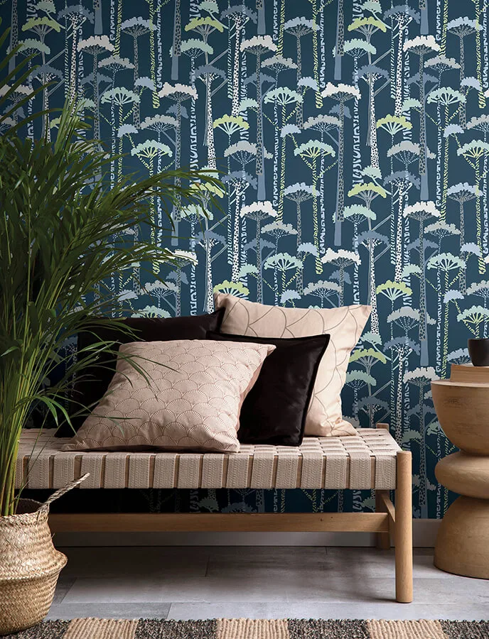 A-Street Prints Unify wallpaper, color Indigo, SKU 4146-27208